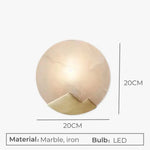 Applique Murale Simple Marbre Lumineux Élégant Chambre