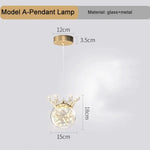 Applique Murale Suspendue Luminescence Élégante Cristalline. Ae Lampe À Suspension / Lumière