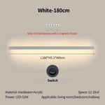 Applique Salon Canapé Élégante Lampe Murale Décorative. Blanc-180Cm / Gradation Tricolore Chambre