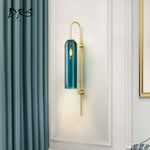 Applique Tube En Verre Et Base Dorée Élégance Murale Chambre
