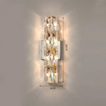Applique Villa Élégante Design Moderne Cristal. 04 / Blanc Chaud (2700-3500K) Métal Chromé