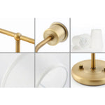 Appliques Murales Doubles Beige en Tissu