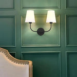 Appliques Murales Doubles Beige en Tissu