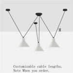 Art: Lustre Led Design Suspendu Blanc - 3 Lampes A Luminaire Chambre