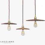 Balyn: Suspension Ronde Bois-Fer Vintage Luminaire Chambre
