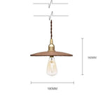 Balyn: Suspension Ronde Bois-Fer Vintage Luminaire Chambre