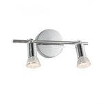 Barre Led Spots Plafonnier Chromé 2 Lampes / Chaude Luminaire Chambre
