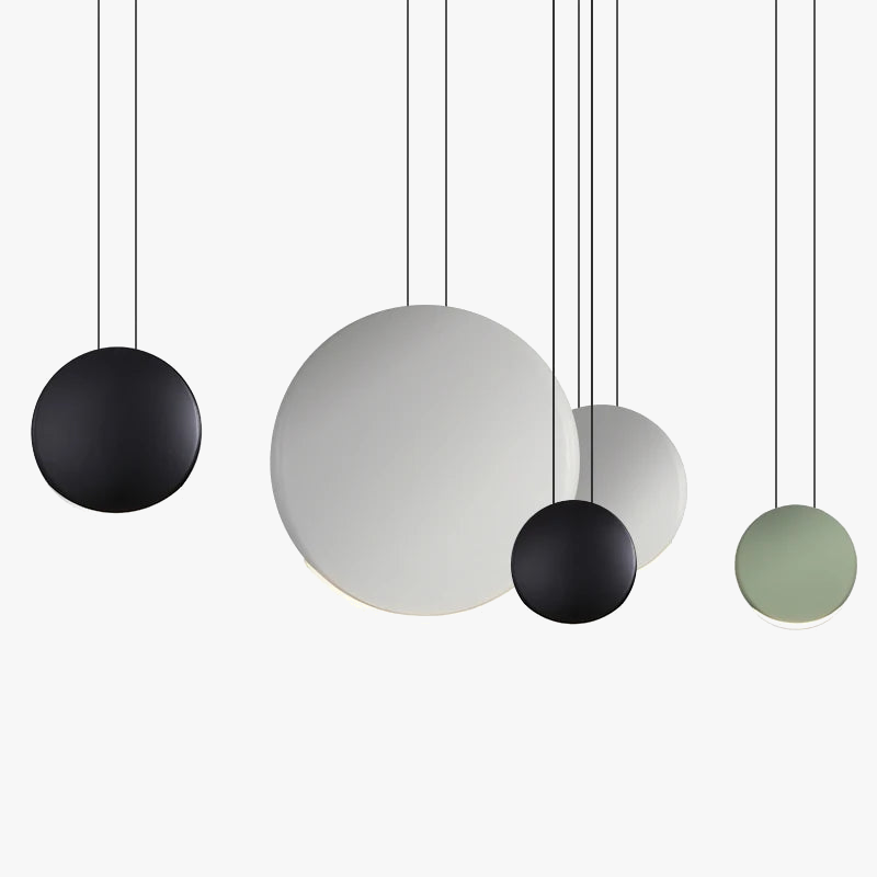 Nordisk bar LED-pendellampe moderne sofa dråbeformet lys rundt harpiks lysekrone pendellampe spisestue LED-armaturer