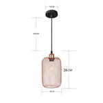 Cage Pendentif Métal Vintage Rose Gold F Luminaire Chambre
