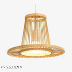 Cage Suspendue Bambou Geometric B Luminaire Chambre
