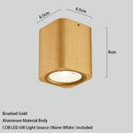 Cube Led Design En Métal Coloré Doré Luminaire Chambre