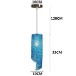 Cylindre Led Couleur Home Bleu Luminaire Chambre
