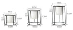 Ensemble De 3 Piédestaux Scandinaves Luminaire Doré