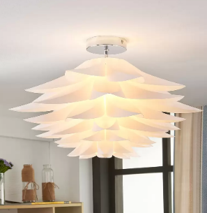 Rimon blomsterloftlampe i hvid