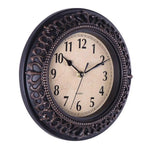 Horloge Métal Vintage 25Cm Antique Luminaire Doré