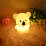 Koala veilleuse LED en Silicone coloré
