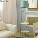 Lampadaire Led Avec Table Intégrée Vert - B Luminaire Chambre