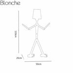 Lampadaire Led Bonhomme Moderne Luminaire Chambre