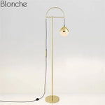 Lampadaire Led Design Doré Moderne Luminaire Chambre