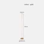 Lampadaire Led Lucien Minimaliste Design Doré Luminaire Doré