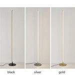 Lampadaire Led Lucien Minimaliste Design Luminaire Doré