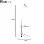 Lampadaire Led Table Ajustable Créative Blanc Luminaire Chambre