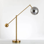 Lampe Bureau Design Dorée Ajustable Luminaire Chambre