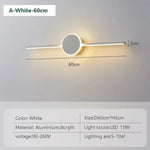 Lampe De Applique Élégante Design Minimaliste Led Lwl040A Blanc 60Cm / Lumière Neutre Applique