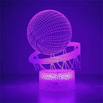Lampe de Chevet 3D Basketball Tactile LED