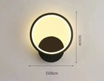 Lampe De Chevet Murale Forme Design Noir Rond Mural