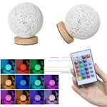 Lampe de chevet Rotin Lune