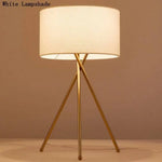 Lampe Design Or Avec Abat-Jour Tissu Chaude Luminaire Chambre