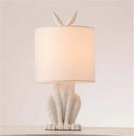 Lampe Led Design Lapin En Résine Blanc Luminaire Chambre