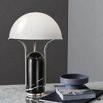 Lampe Led Design Métal Marbre Mushroom Luminaire Chambre
