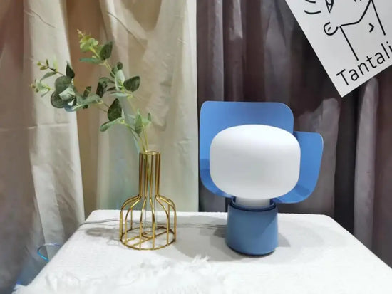 Lampe Led Métal Coloré Krollet Bleu / China Chaude Luminaire Chambre