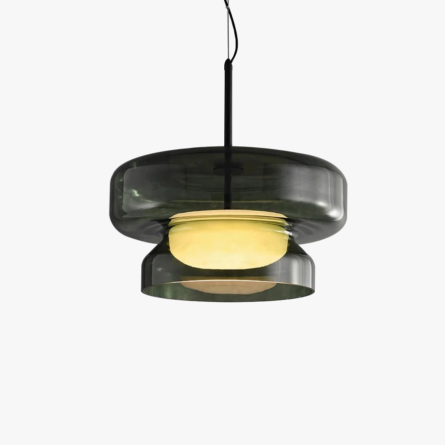 Moderne dekorativ LED-loftlampe i glas