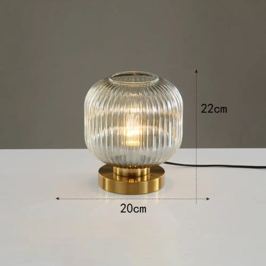 Lampe Verre Coloré Base Dorée Quinn G Luminaire Chambre