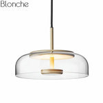 Led Design Suspension Avec Verre Clair Luminaire Chambre