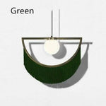 Led Géométrique Avec Pendentif Coloré Vert / 38 X 34Cm Luminaire Chambre