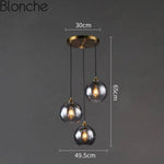 Led Loft Suspension Verre Fumé Gris Fumé - B Luminaire Chambre