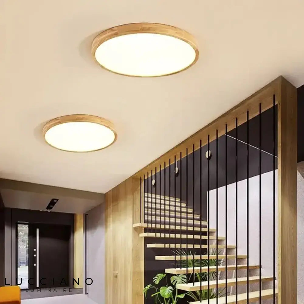 Luminaire chambre bois