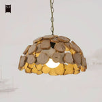 Luminaire Led En Bois Arrondi Cuivre