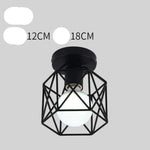 Luminaire Vintage Noir À Cages 1 Lampe Chambre