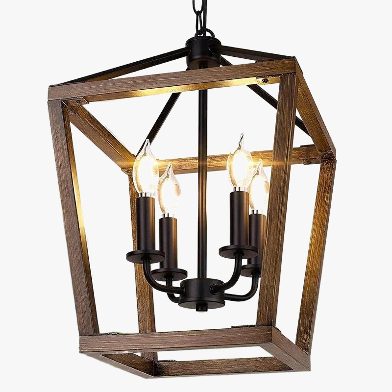 Retro amerikansk lysekrone fugleburform moderne industriel belysning