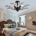 Lustre Arbre Vintage En Cristal Luminaire Chambre