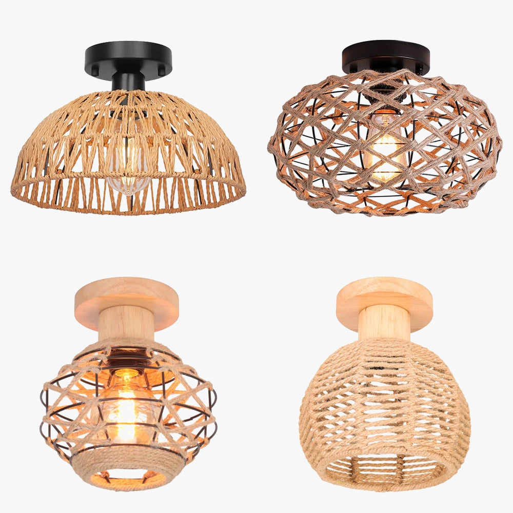Rustik industriel loftlampe