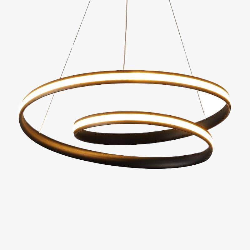 Moderne og elegant LED-lysekrone.