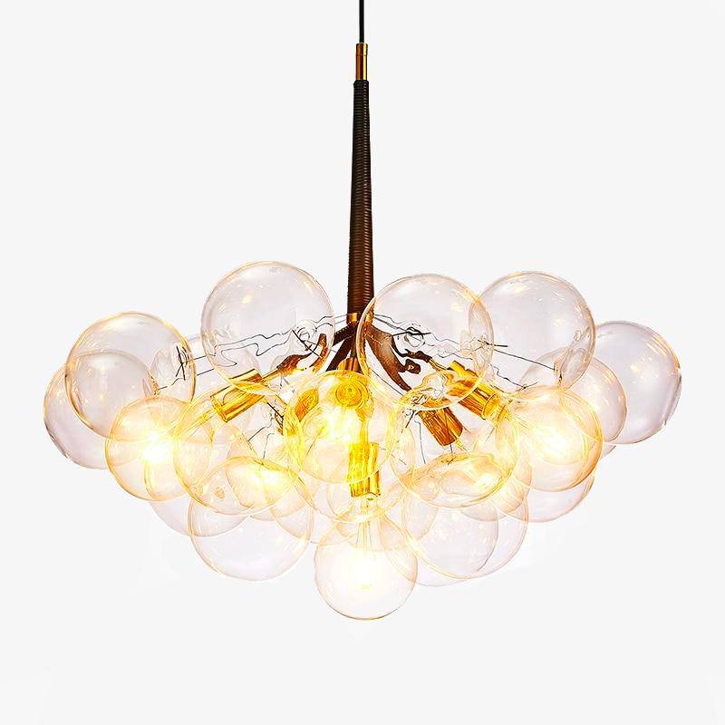 Elegant boble-design lysekrone.