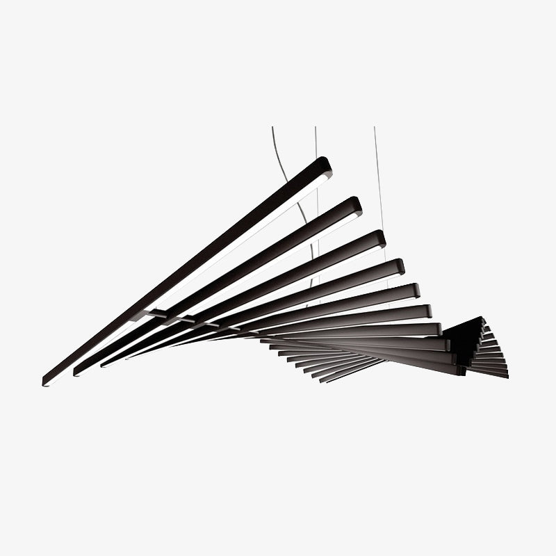 Moderne lysekrone strømlinet design elegance