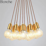 Lustre Doré Led Métal Cristal Luminaire Chambre